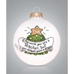 Item 202284 Teacher Star Ornament