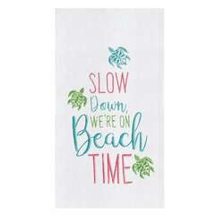 Item 231062 Slow Down Beach Time Kitchen Towel