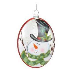 Thumbnail Snowman Disc Ornament