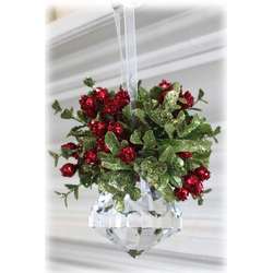 Item 254188 Clear Mistletoe Jewel Ornament