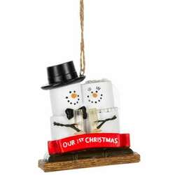 Item 260317 Smores Ornament - Our First Christmas