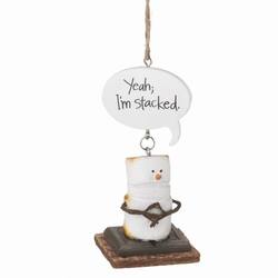 Item 260854 Toasted S'mores Yeah I'm Stacked Ornament