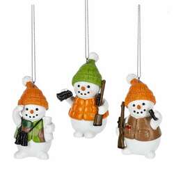 Thumbnail Snowman Hunting Ornament