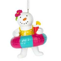 Thumbnail Snowman On Floatie Ornament