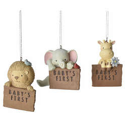 Item 262139 Baby's First Christmas Animal Ornament