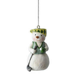 Item 262257 Snowman Golfer Ornament