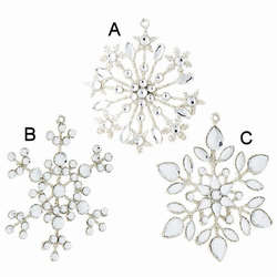 Item 281116 Jeweled Snowflake Ornament