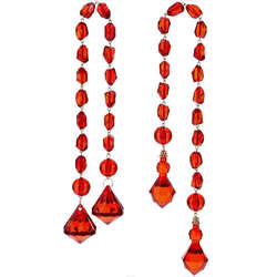 Item 281492 Long Red Jewel Drop Ornament
