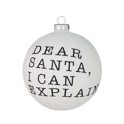 Item 282272 Dear Santa Ball Ornament