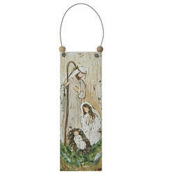 Thumbnail Holy Family Wooden Ornament