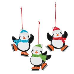 Item 291056 thumbnail Skating Penguins Ornament