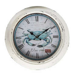 Item 294479 Blue Crab Bistro Iron Clock