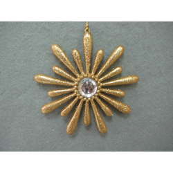 Item 302199 thumbnail Gold Flower With Jewel Ornament