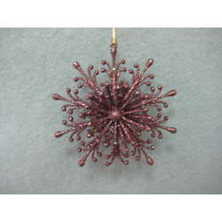 Item 302207 Brown Flower Ornament