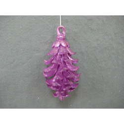 Item 302300 Taro Pink Glittered Pine Cone Ornament