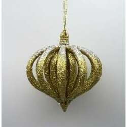 Item 302409 thumbnail Gold Pattern Onion Ball Ornament