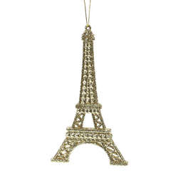 Item 303029 thumbnail Champagne Gold Eiffel Tower Ornament
