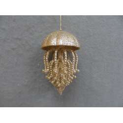 Item 303120 Champagne Gold Jellyfish Ornament
