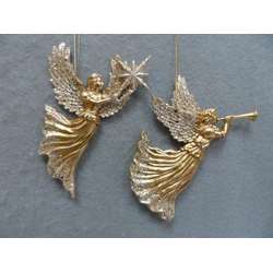 Thumbnail Copper/Gold Angel Ornament
