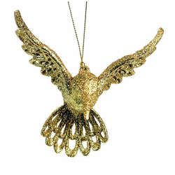 Item 303155 Gold Hummingbird Ornament