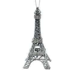 Item 312044 Silver Eiffel Tower Ornament