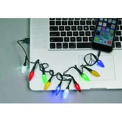 Item 322086 LED Christmas Bulb USB iPhone Charging Cable