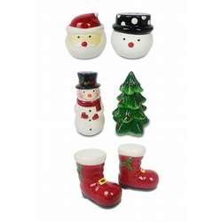 Item 322090 Santa/Snowman Salt And Pepper Set