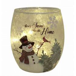 Item 322273 Light Up Snowman Vase