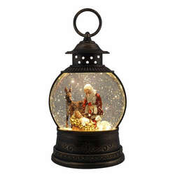 Thumbnail Santa Nativity Fishbowl Glitter Lantern