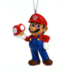 Item 333235 Mario With Mushroom Ornament