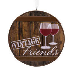 Thumbnail Vintage Friends Wine Ornament