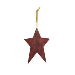 Item 340276 Small Red Vintage Star Ornament