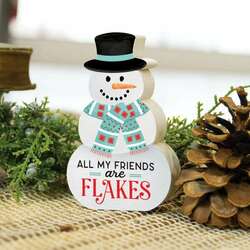 Thumbnail All My Friends Are Flakes Snowman Shape