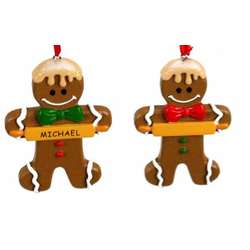 Item 380700 Personalizable Gingerbread Ornament