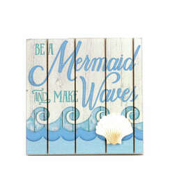 Item 396038 Be A Mermaid & Make Waves Box Sign