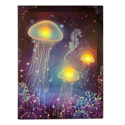 Item 396134 LED Jellyfish Canvas Print