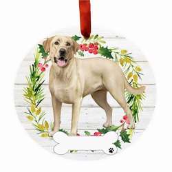 Thumbnail Yellow Labrador Fb Wreath Ornament