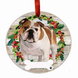 Thumbnail Bulldog Fb Wreath Ornament