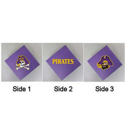 Item 416205 East Carolina University Pirates Cube Ornament
