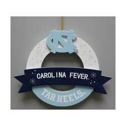 Item 416238 thumbnail UNC Wreath With Banner Ornament