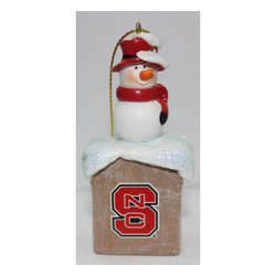 Item 416438 thumbnail North Carolina State University Wolfpack Snowman Ornament