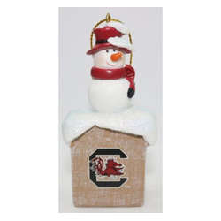 Thumbnail University of South Carolina Gamecocks Snowman Ornament
