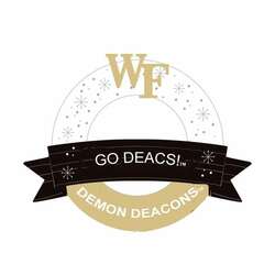 Thumbnail Wake Forest Wreath With Banner Ornament