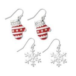 Thumbnail Snowflakes And Mittens Duo Earrings