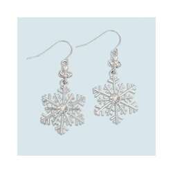 Thumbnail Crystal Snowflake Earrings