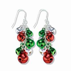Item 418487 Red/Green/Silver Ornamentt Earrings