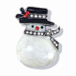 Item 418614 Crystal Snowlady Pin