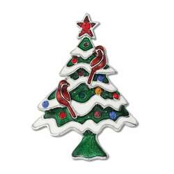 Thumbnail Christmas Tree W Cardinals Pin