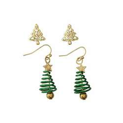 Thumbnail Duo Holiday Tree Earrings