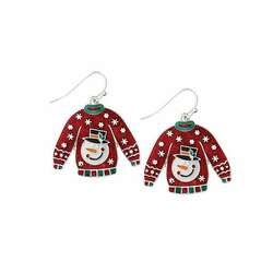 Item 418723 Snowman Sweater Earrings